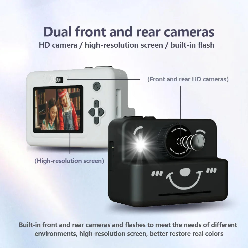Kids Digital Camera With Instant Print Mini Printer 2.8inch Video Portable Thermal Instant Photo Print Kids Camera With Printer