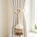 Earthy Tone Layered Tassel Curtain Tie Backs