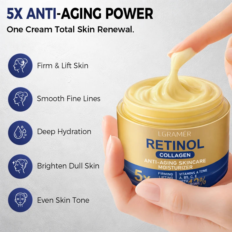 Retinol & Collagen Face Cream 30g/60g, Anti-Aging