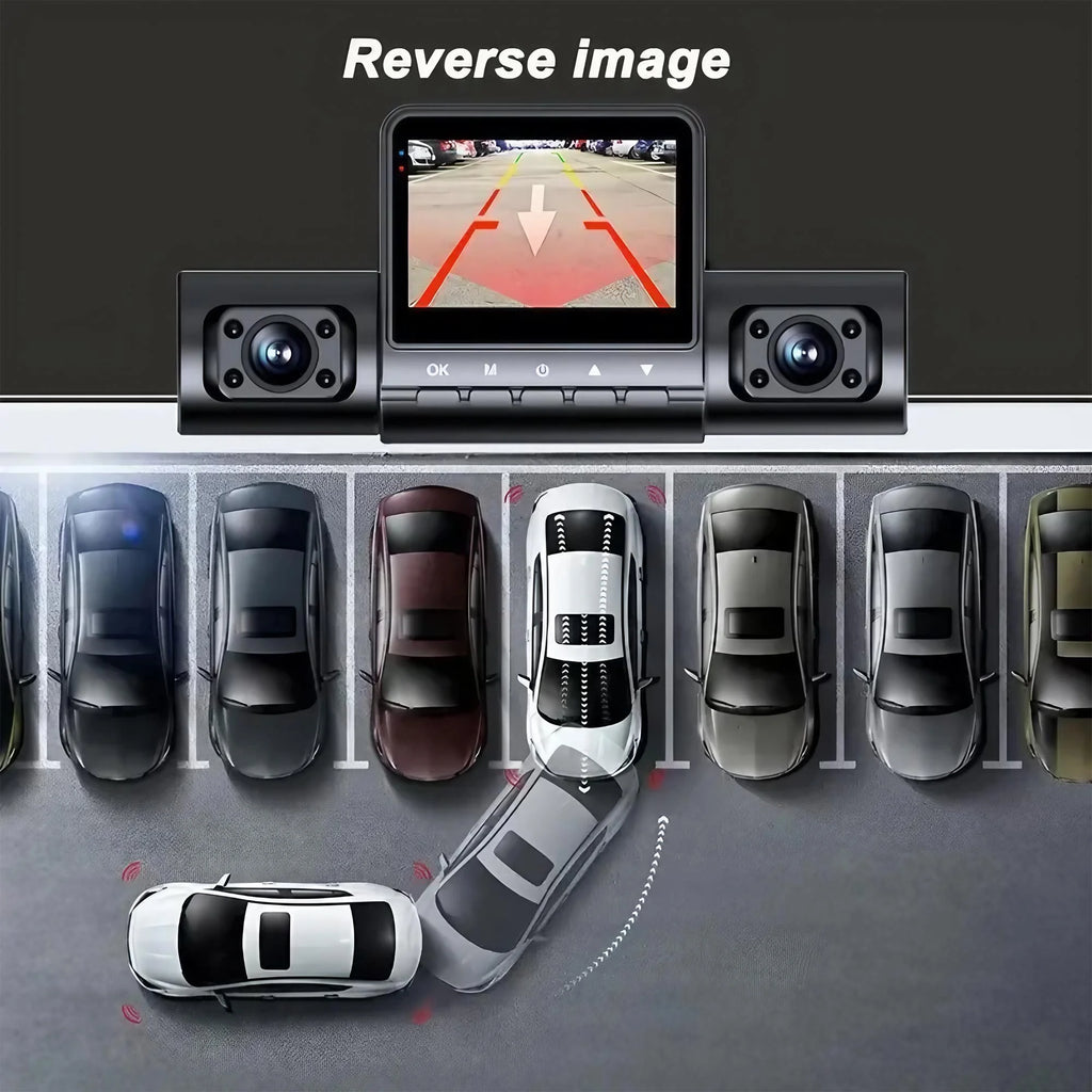 4 Lens Dash Cam 1080P Full HD 360 Degree View