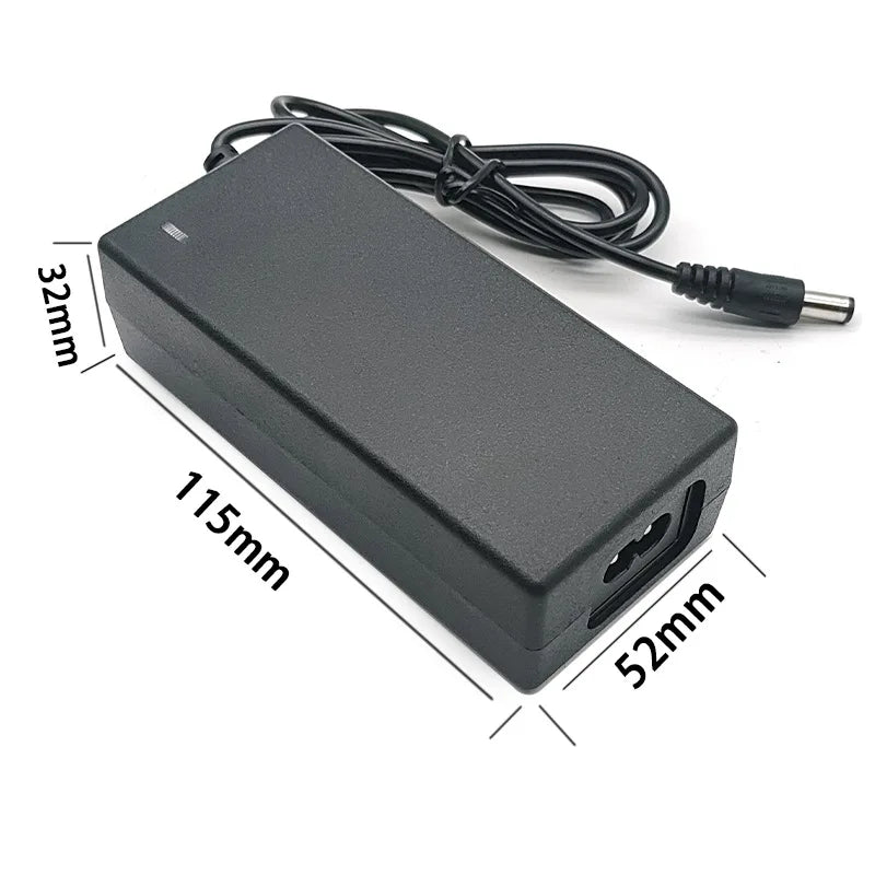36V Smart Lithium Battery Charger DC42V 2A 5.5x2.1mm For 10 Series 36V 8AH 9AH 10AH 12AH 20AH With Led Indicator EU US Plug