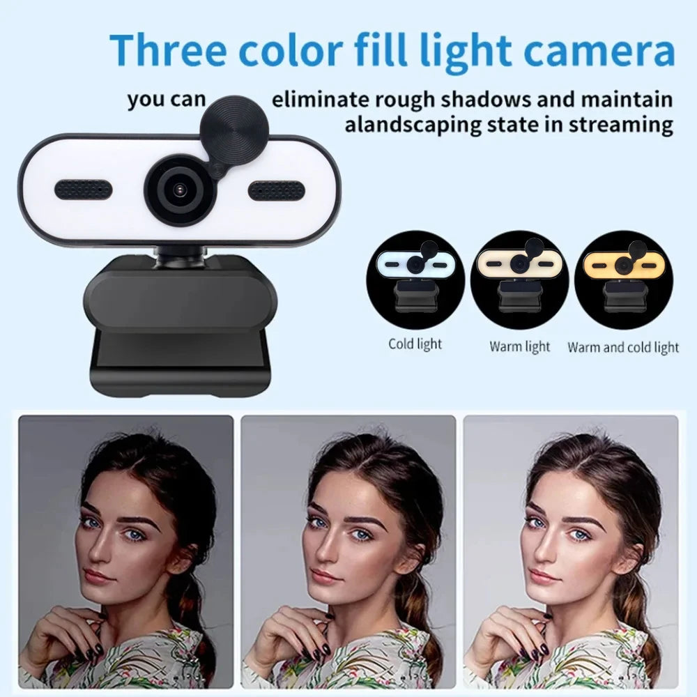 4K 2K Mini Webcam 1080P HD for PC Laptop Autofocus 30 FPS USB