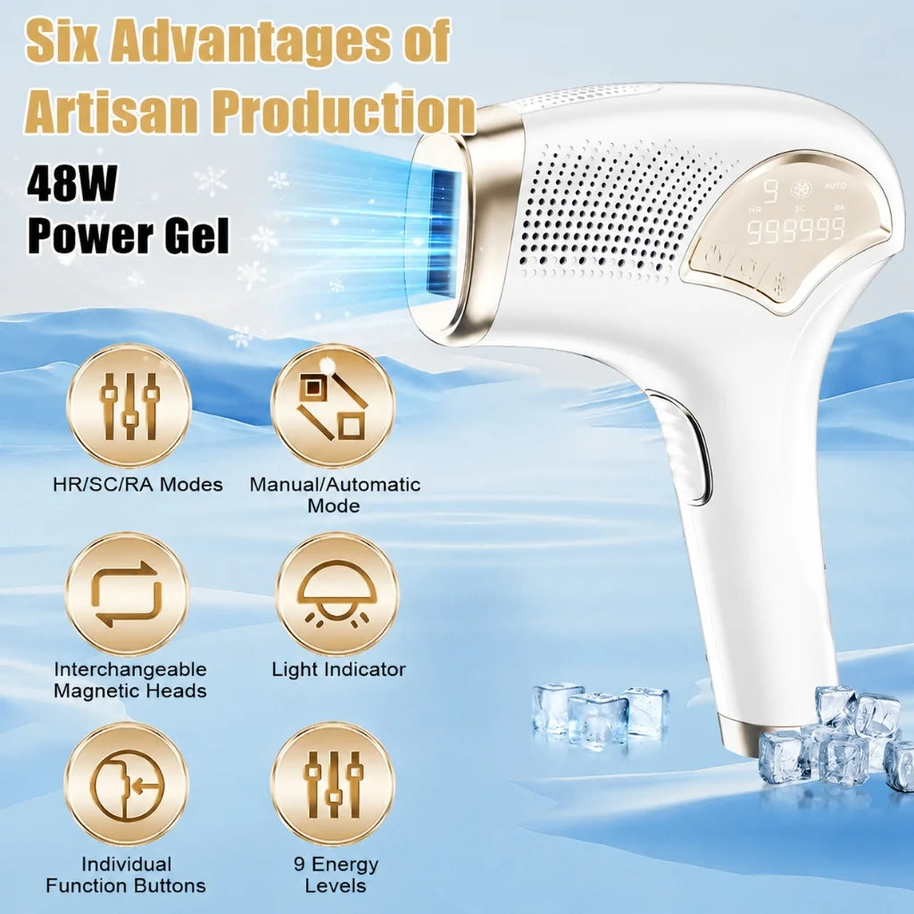 Home IPL Permanent Hair Removal Machine Portable Painless Epilator
