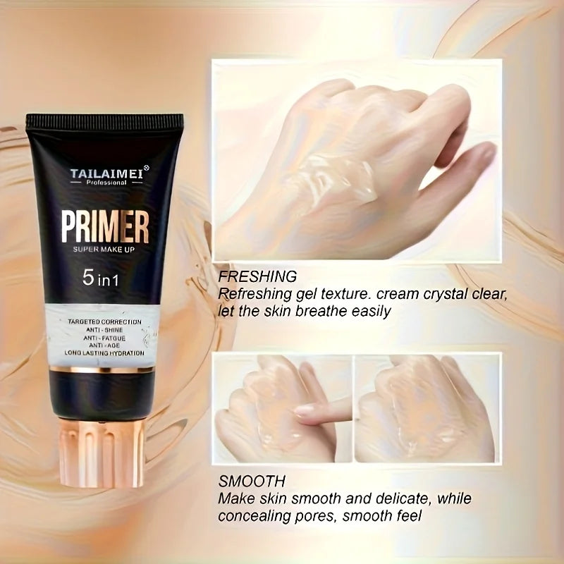 Waterproof Base Transparent Gel Makeup Primer - Full Coverage Matte Foundation