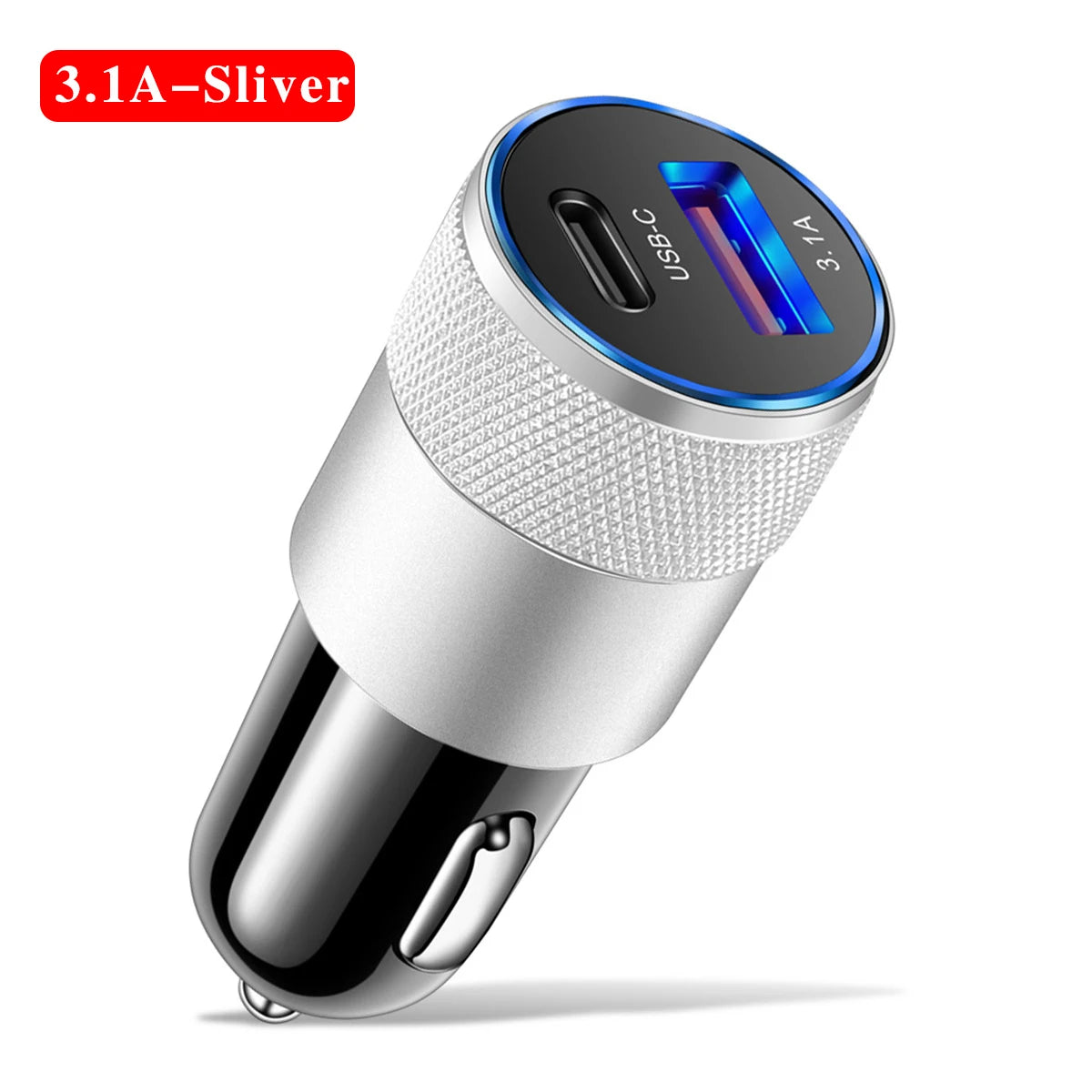 66W USB Car Charger Type C Fast Charging Phone Adapter