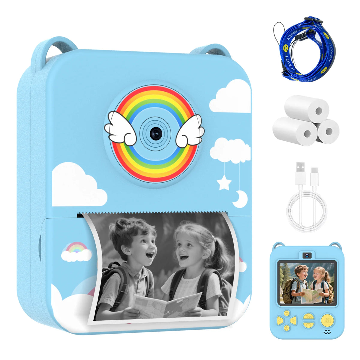 Digital Children Camera Instant Print Photo Video Recorder