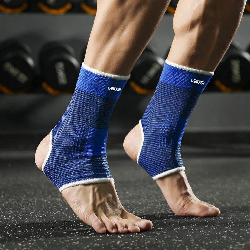 VBOSI Breathable High Elasticity Ankle Support Brace Compression Sleeve for Sports Basketball Running Gym Injury Protection
