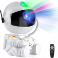 Astronaut Galaxy Projector Night Light White Holding Star,