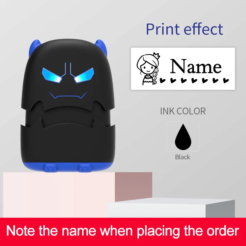 Custom Cartoon Baby Name Stamp Kit - Reusable for Cotton