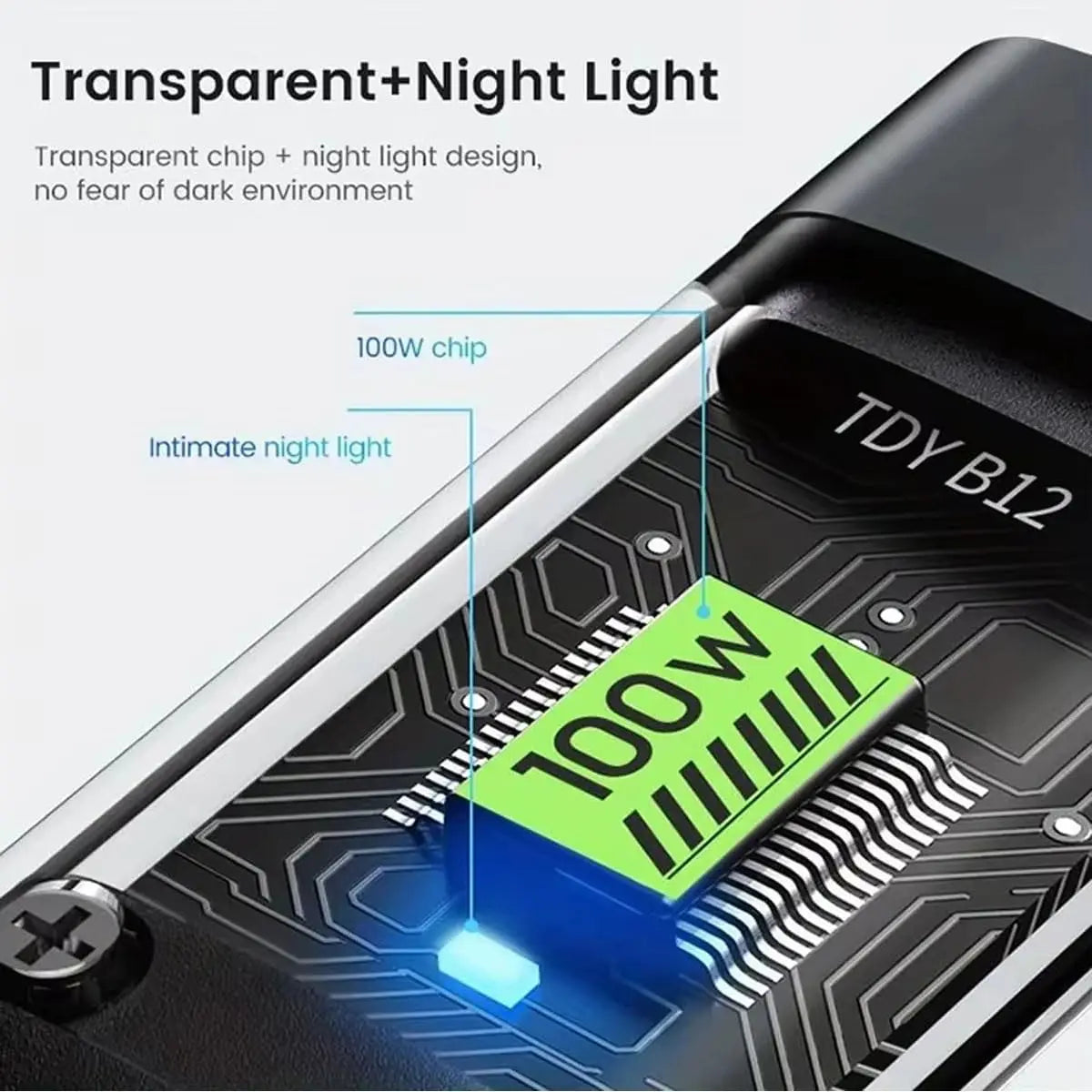 3 In 1 USB 100W Fast Charging Cable With Type-C