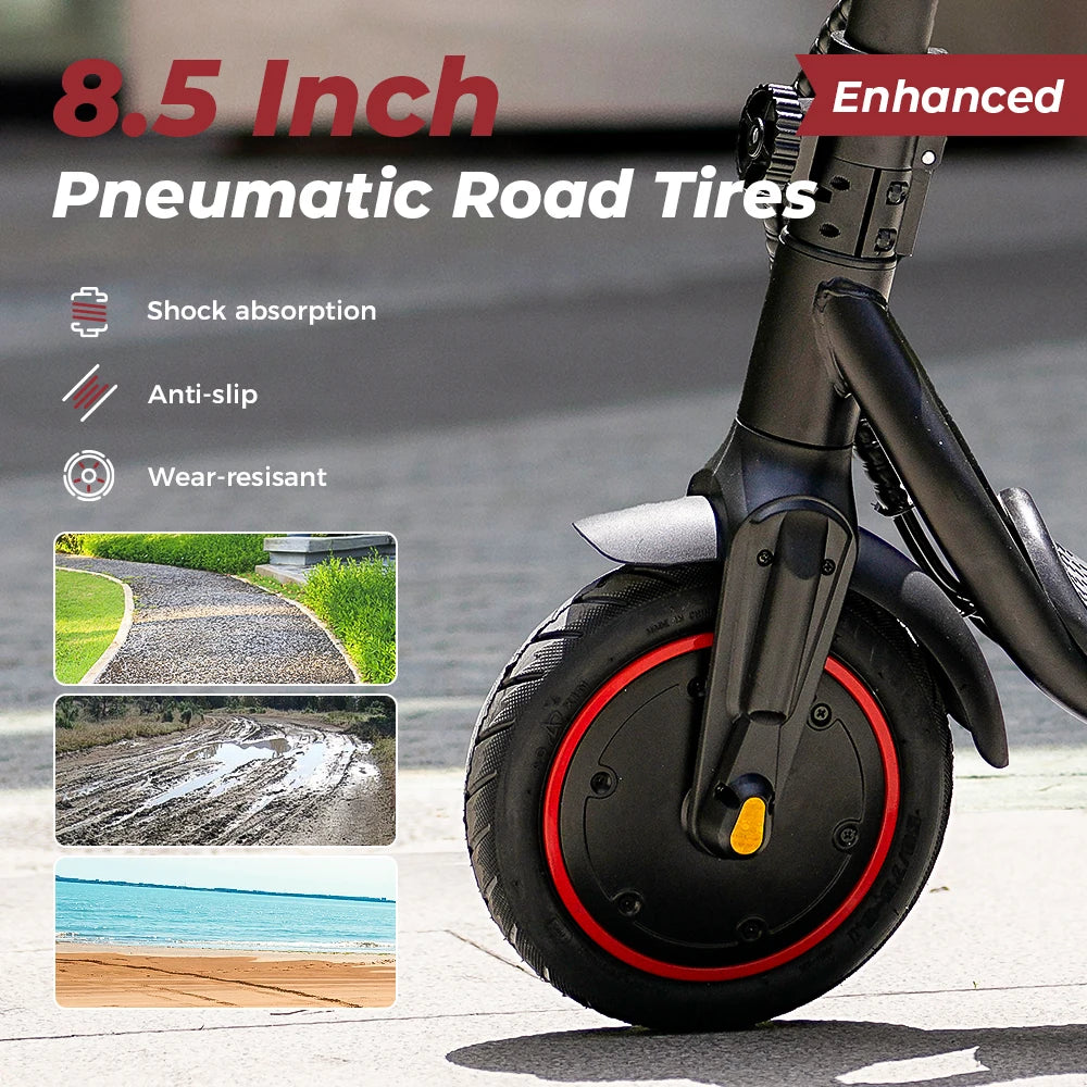 W5/W3 City Electric Scooter 8.5 Inch Tire 36V7.8Ah Max Speed 25km/h Range 24-34km Dual Brake With APP