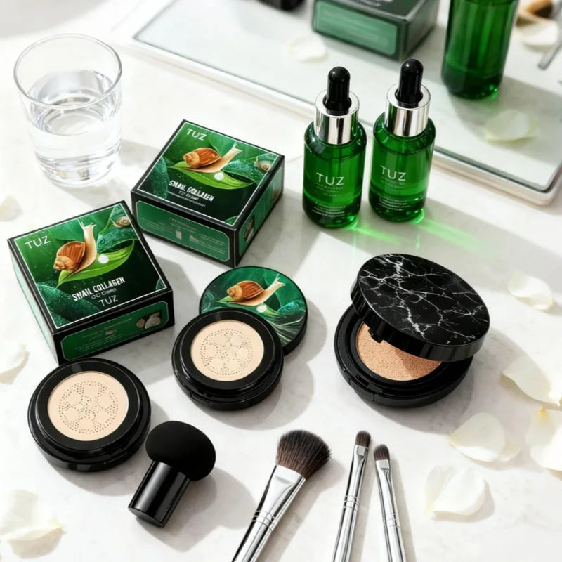 Mushroom Head Air Cushion CC Cream Moisturizing Foundation Concealer Whitening Oil-control Face Base Makeup Cosmetics