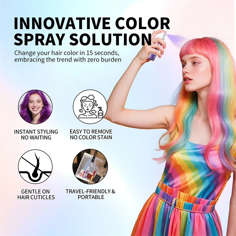 Temporary Hair Color Spray One-Time Hair Dyeing Instant