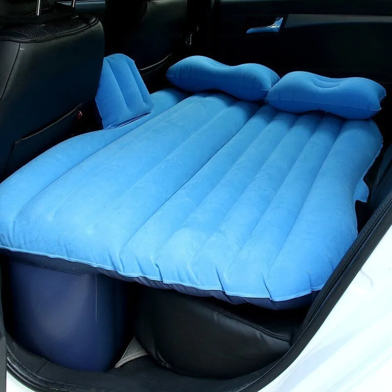 Car Air Inflatable Mattress with Support Legs Separate for Back Seat Portable Sleeping Bed for Outdoor Travel Camping Cushion