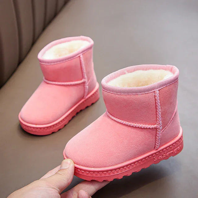 Children Snow Boots Winter Cute Warm Fashion Anti Slip Shoes Kids Boys Girls