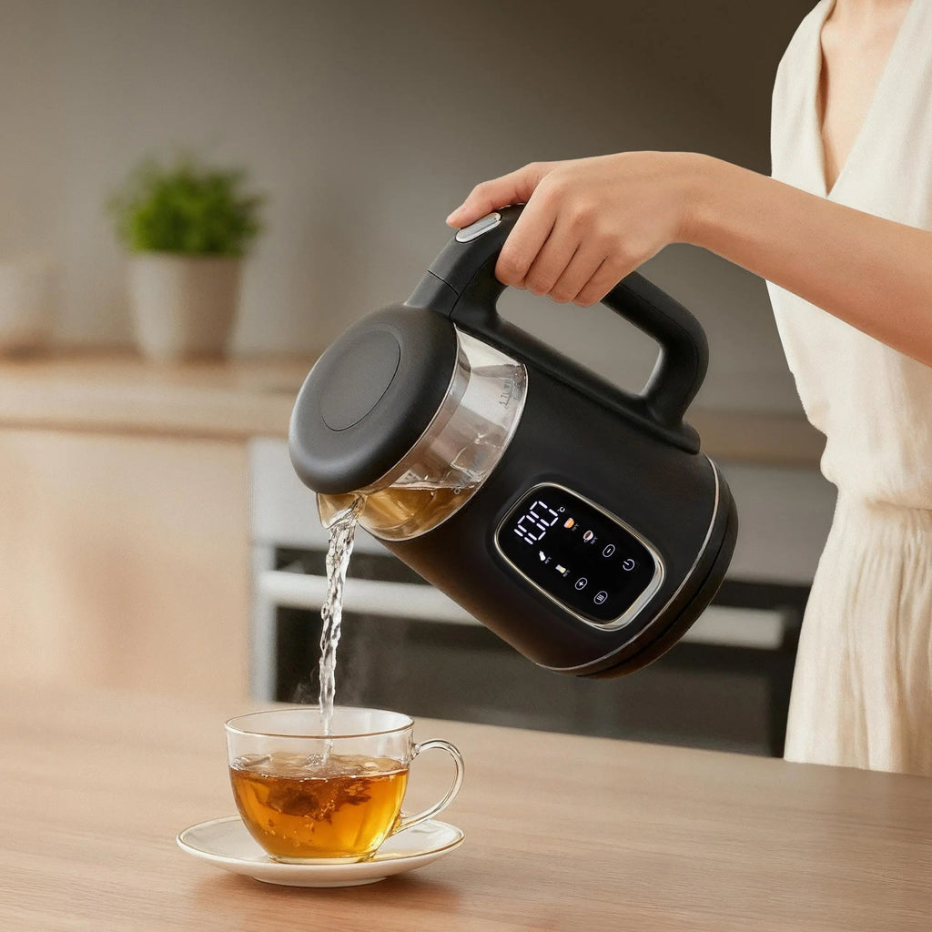 1.7 Litre Electric Glass Kettle Temperature Control Rotating Base