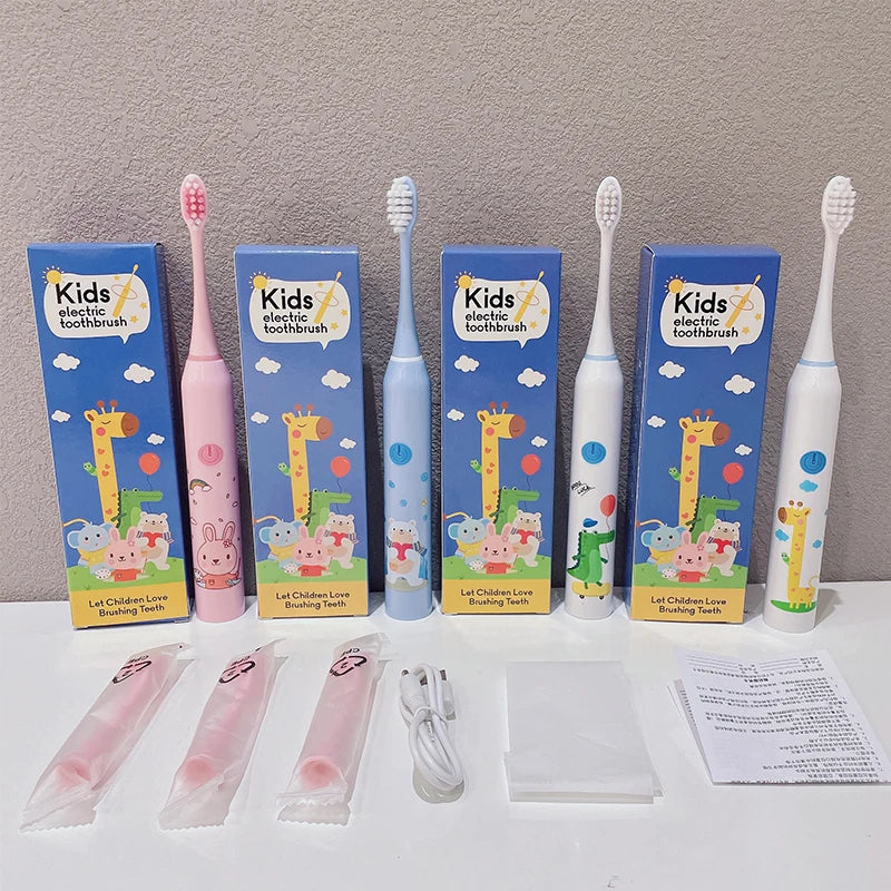Children's Clean Sonic Electric Toothbrush Cartoon