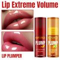 2PC Lip Plump Long Lasting, Lip Gloss Serum Instant Volumising Essence Oil Repair