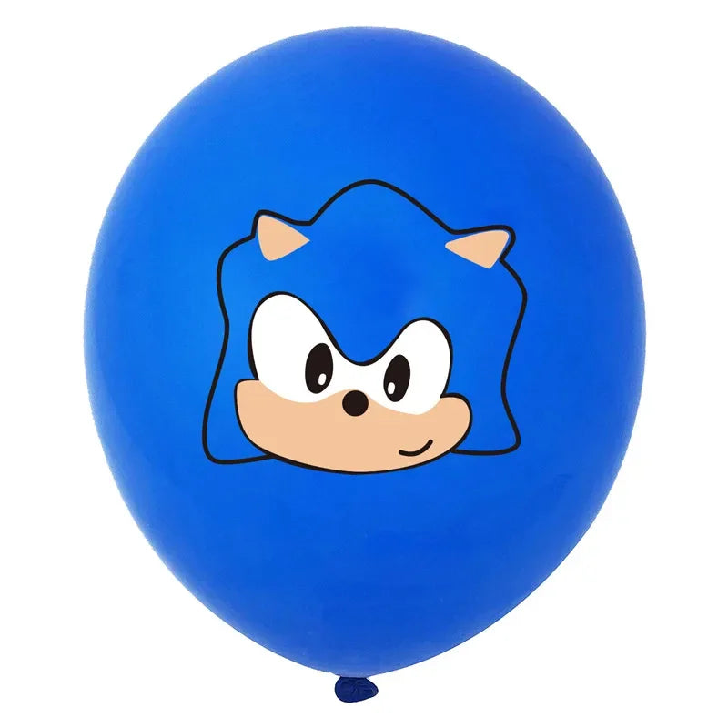 10pcs Sonic Latex Balloons Sonic Superhero Game Fans Ballon Happy Birthday Party Decoration Kids Toys Hedgehog Supplies Globos