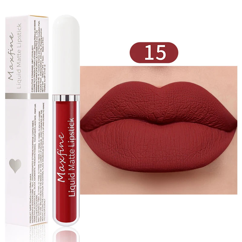 High-Quality Matte Liquid Lipstick Long-Lasting Waterproof