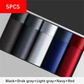 5pcs/Men's Underwear Summer Ice Silk Underwear Plus Size Panties Cool Breathable Sexy Boxer Panties Mesh Comfort Underwear L-5XL
