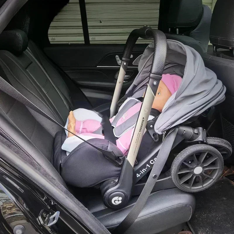 EU in Stock 4In1 Baby Stroller, Multifunctional Stroller Foldable with Car Seat Baby