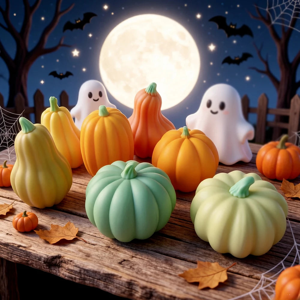 Halloween Pumpkin Silicone Mold DIY Aromatherapy Candles