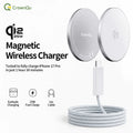 Qi2.2 Magnetic Wireless Charger Stand Foldable 25W Fast Charging with 47.2