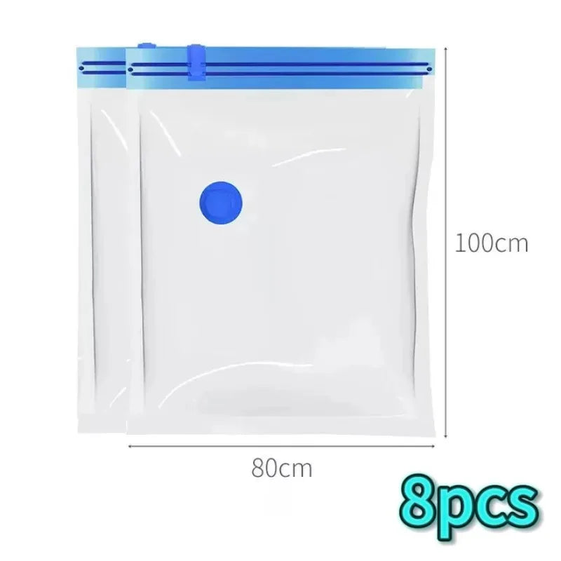 Thickened Vacuum Compression Bag Transparent Quilt Vacuum Bag Storage Bag Household Clothing Storage and Sorting Bag