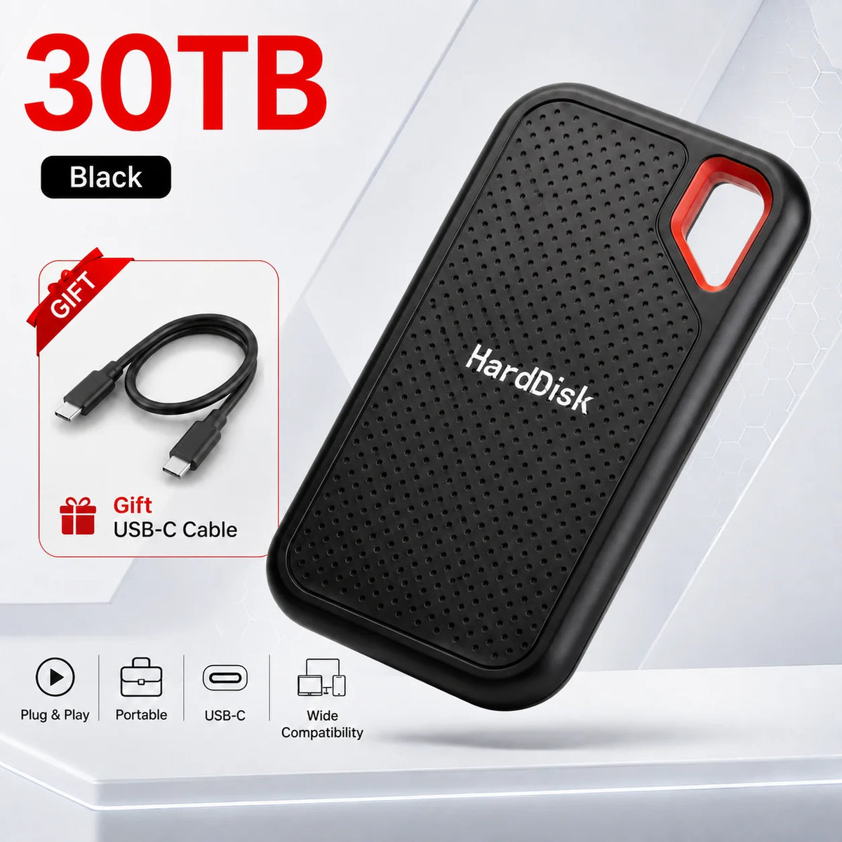 1TB 2TB High Speed External Hard Disk USB 3.1