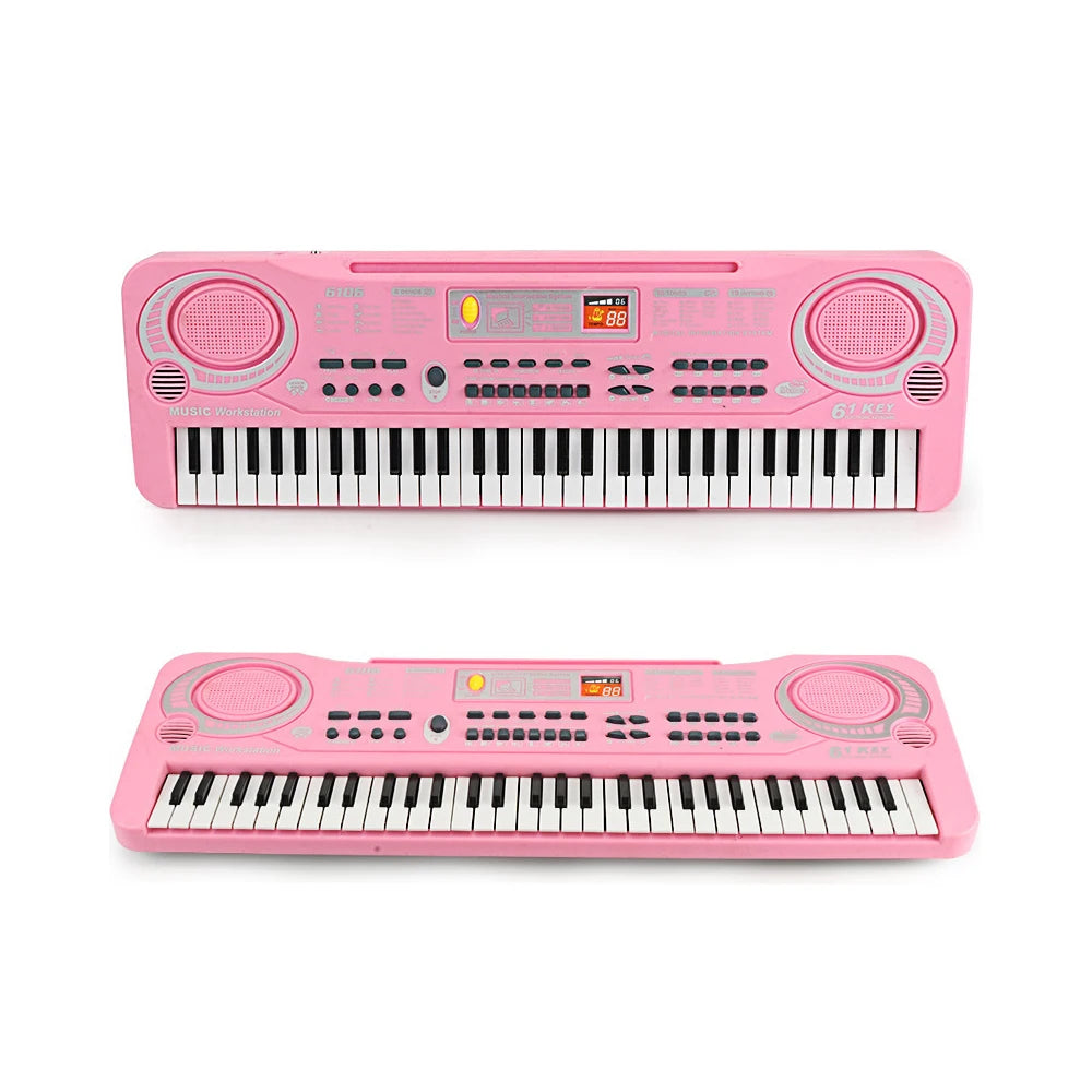 61 Keys Electronic Organ Boy Girl Toy Portable Education Electric Keyboard Piano