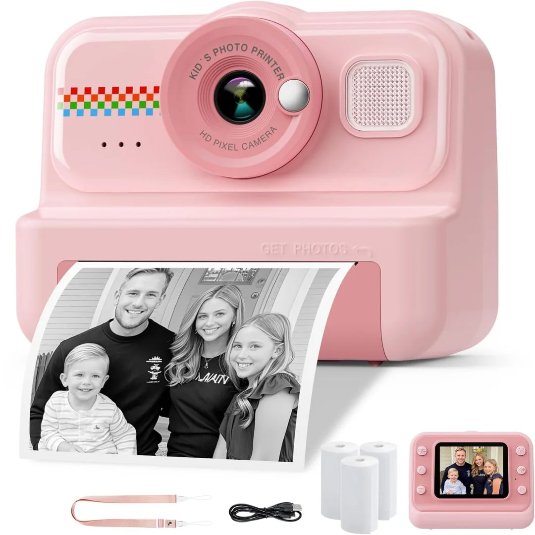 Kids Camera Instant Print, 1080P HD Instant Print Camera for Kids