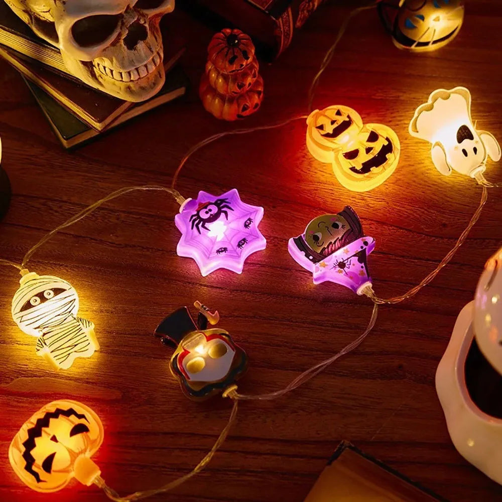 Halloween Decoration LED String Lights,Pumpkin Ghost