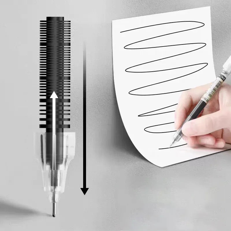 3-102Pcs/set High Quality Needle Type Gel Pens Straight