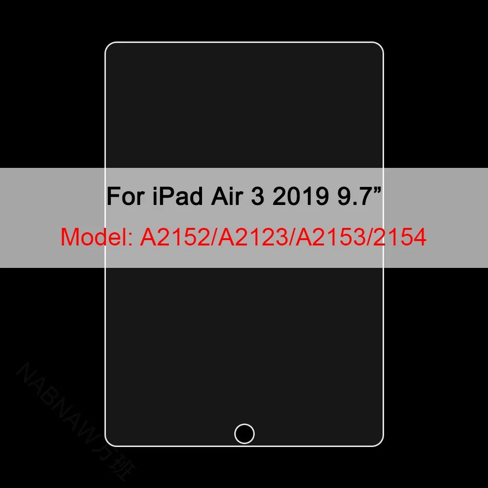 3Pcs Tempered Glass Film For Apple iPad 10th 9th 8th 7th Mini 6 5 4 3 For Apple iPad Air 5 4 3 Pro 12.9 11 2022 2021 2020 2018