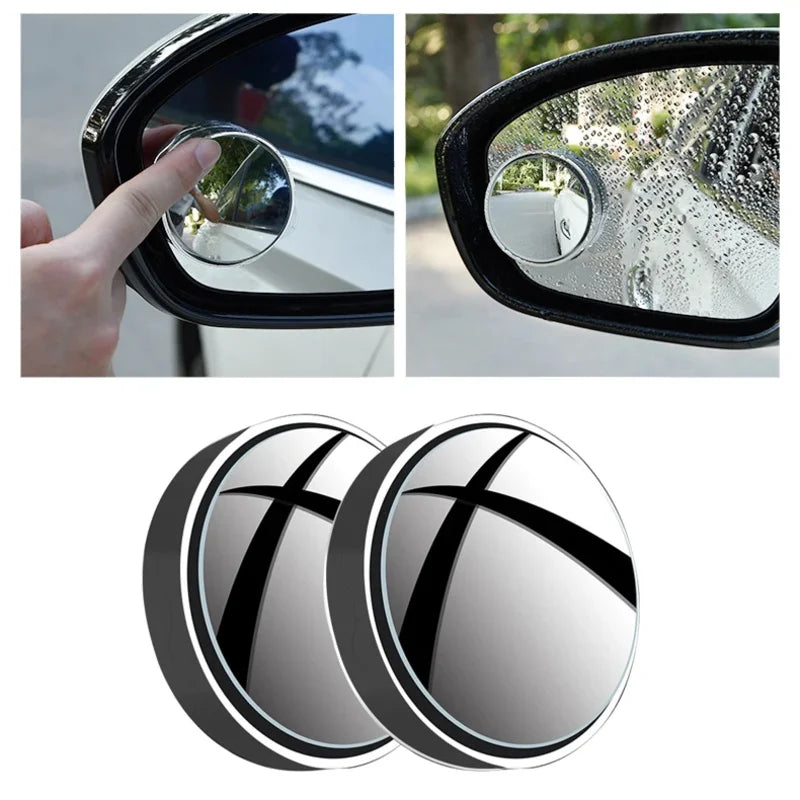 1-4Pcs Car Suction Cup Mount Auxiliary Rearview Mirror 360 Degree Rotating