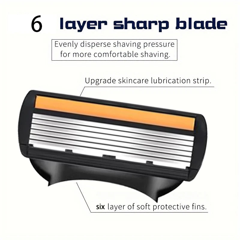 Layer Manual Men's Shaving Razor/Replacement Blades,