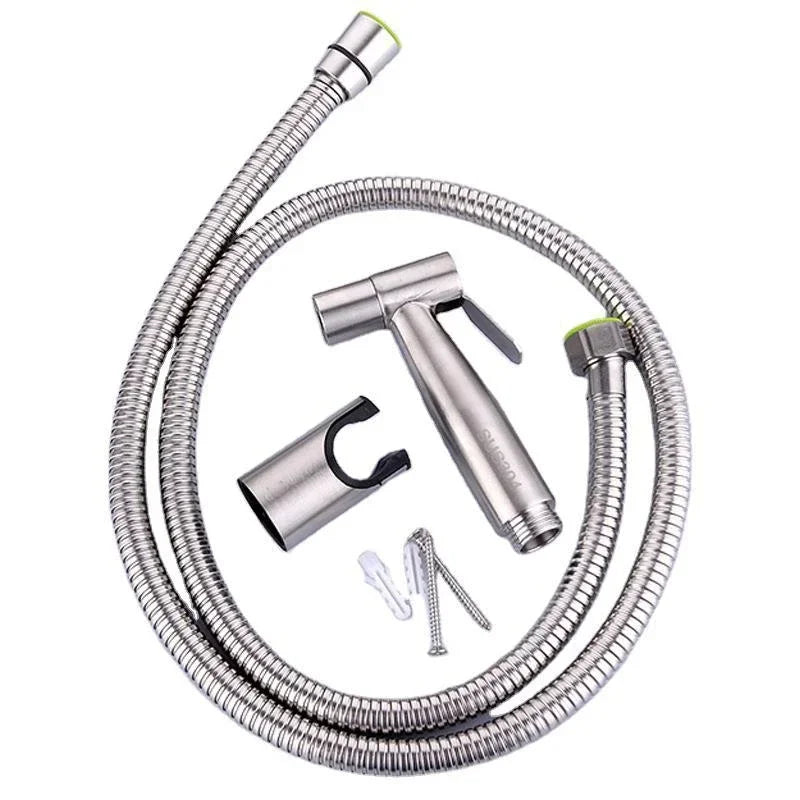 Toilet Bidet Faucet Black Handheld Sprayer Stainless Steel