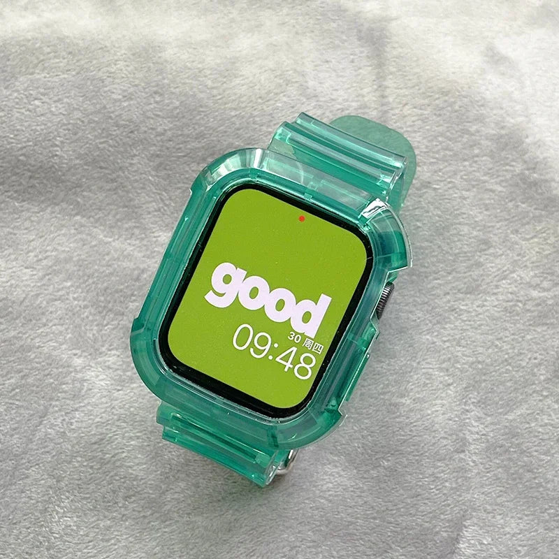 Clear Band + Case for Apple Watch Series