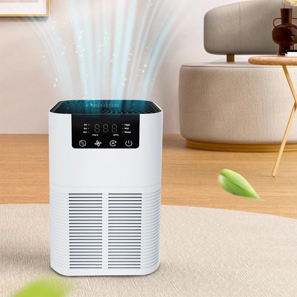 Air Purifier Smoke Odor Negative Ion Generator with Aromatherapy