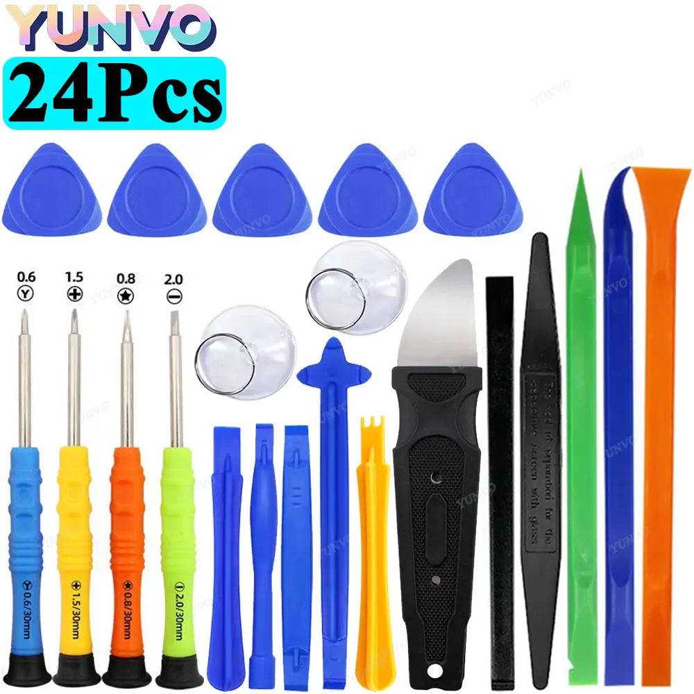 Professional Mobile Phone Repair Tool Kit, Precision Screwdriver Set for iPhone Android, Multi-Function Disassembly Opening Tool