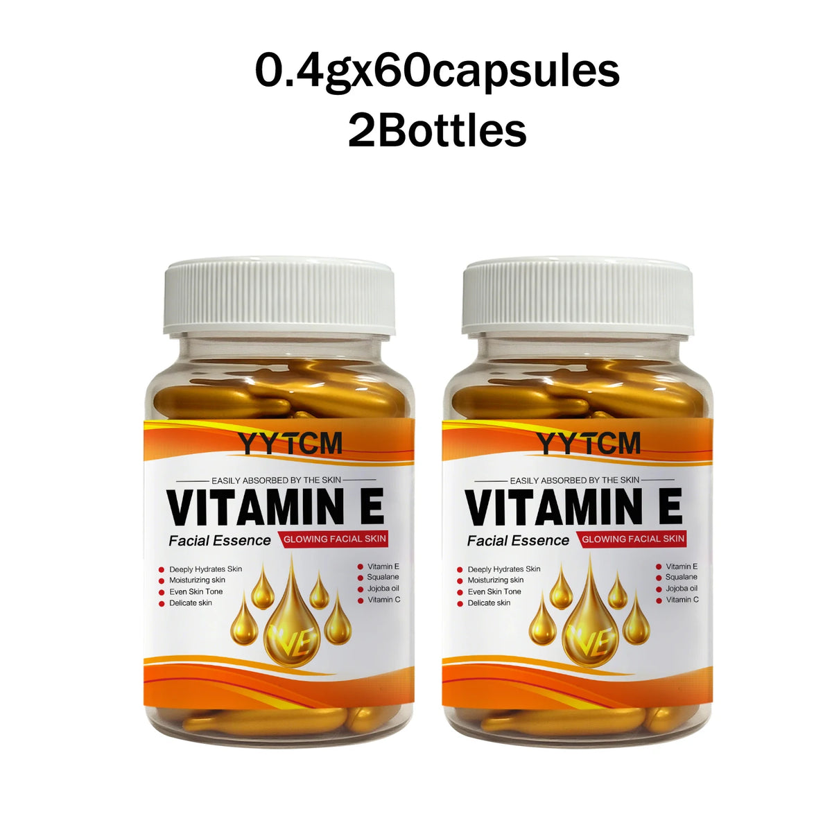 Vitamin E Deep Moisturizing Capsule Essence, Hydrates and Smooths Skin,/180 Capsules