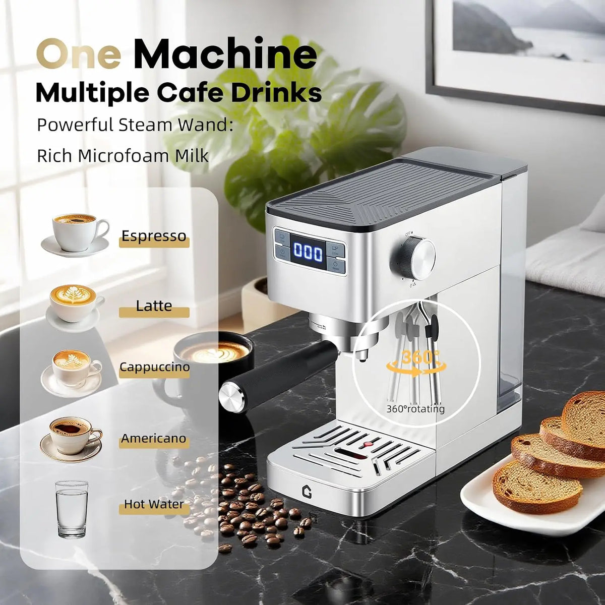 Tacleekii Espresso Machine 20 Bar Coffee Maker