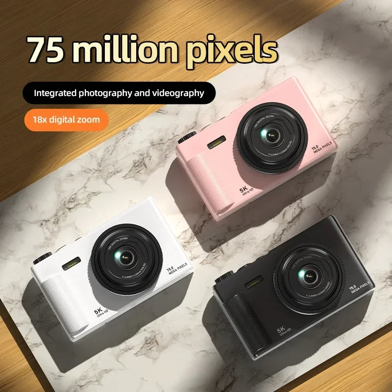 OnePlus Digital Camera 180° Flip Screen 5k Video Vlog Camera 75mp