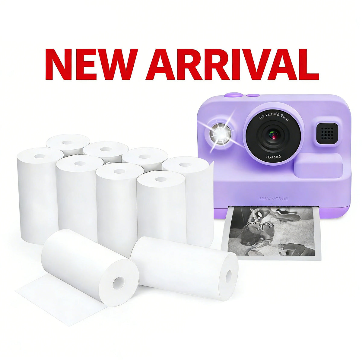 3-50Rolls 57x25MM Thermal Paper Color Children Camera Instant Print
