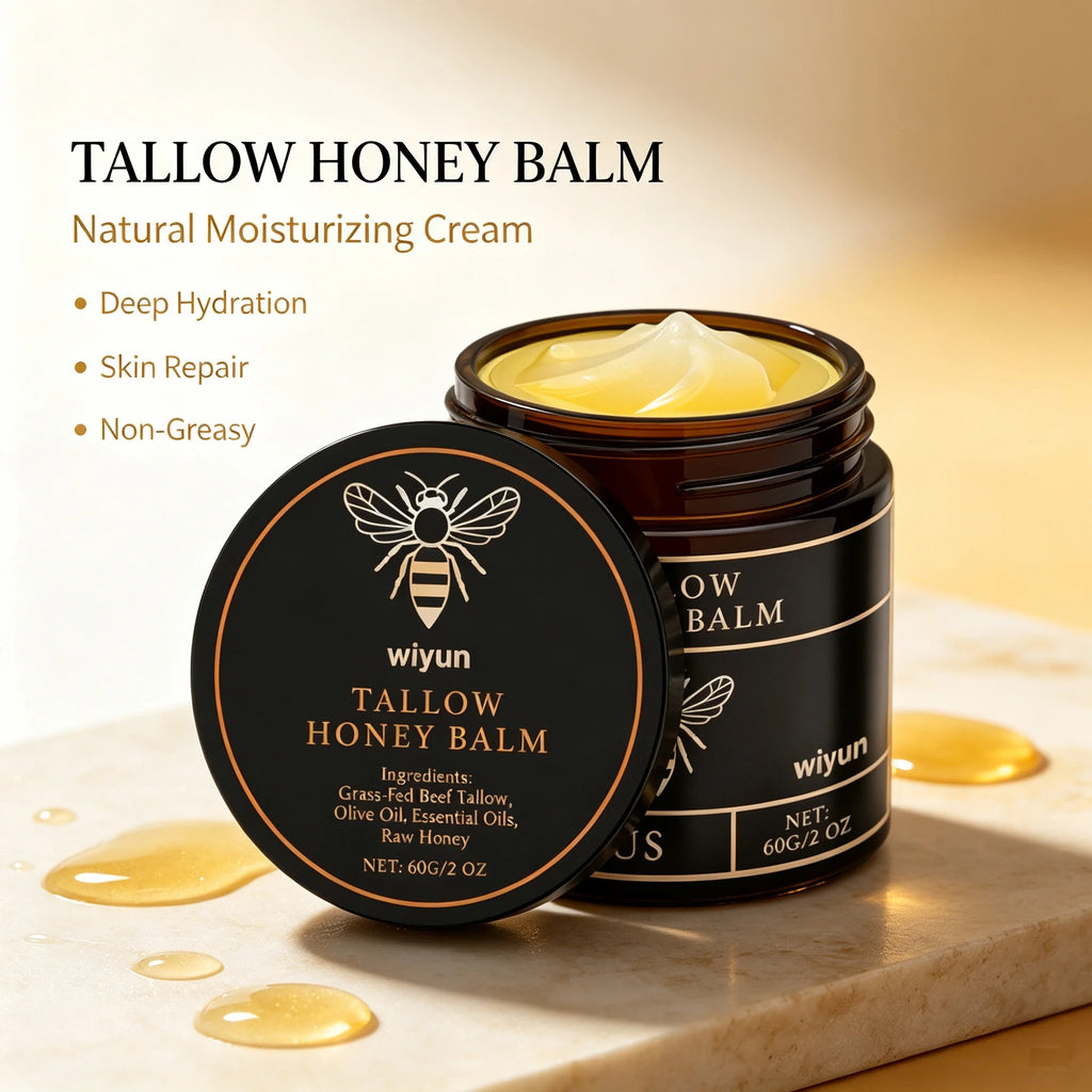 Tallow Honey Cream Glow Hydrating Skin Improve Elasticity Soft