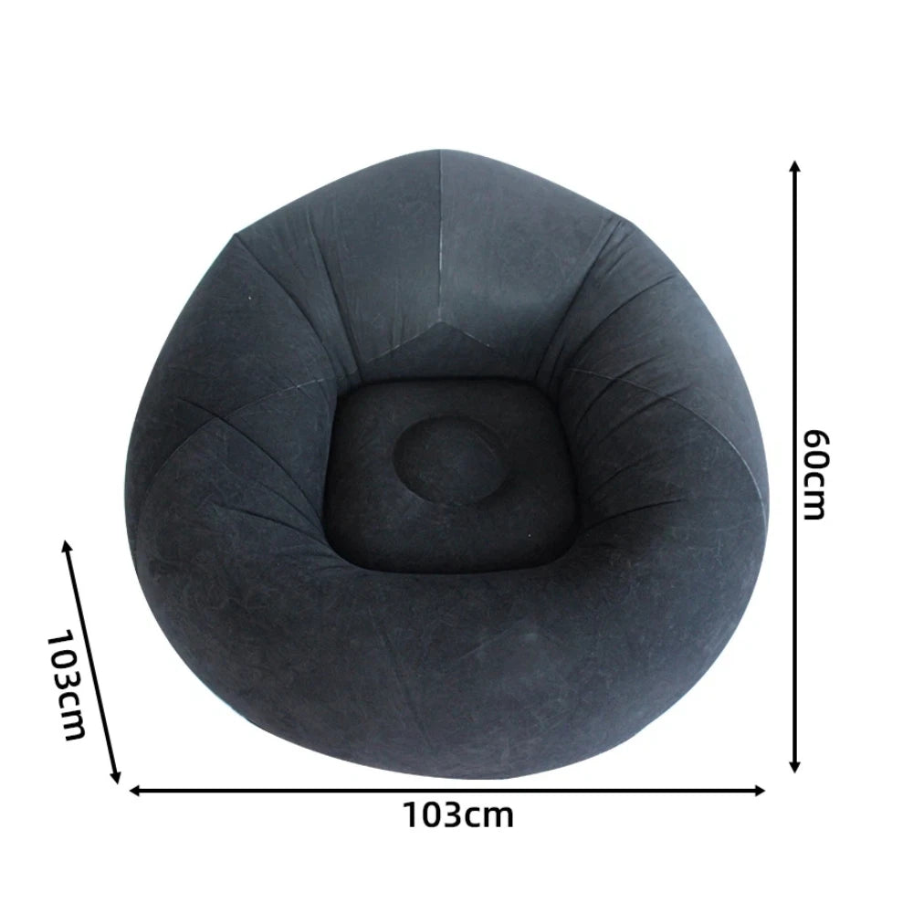 Portable Inflatable Sofa Soft Indoor Bedroom Lounge Bean Bag Chair