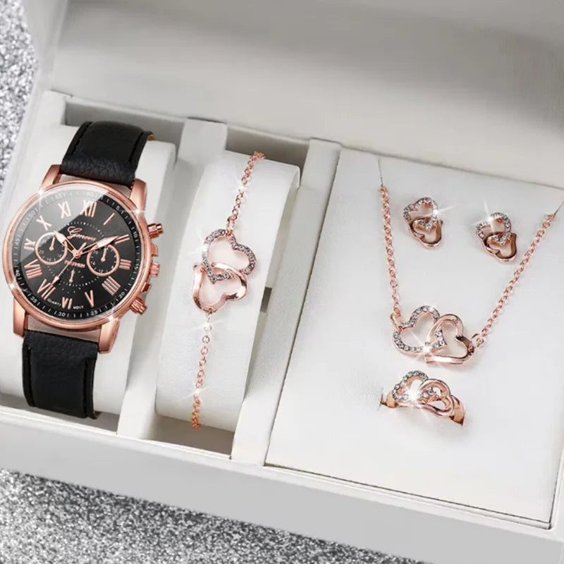 Fashion Women's Quartz Watch Leather Band Analog