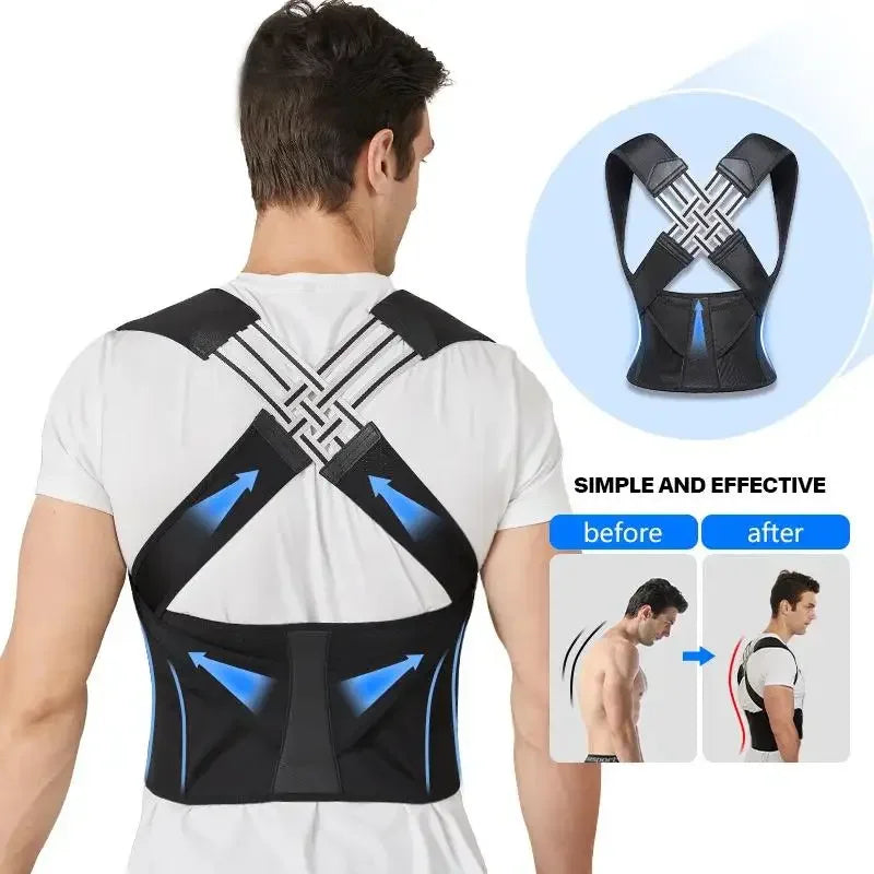 Posture Corrector | Adjustable Back Support Belt for Abdominal Waist Correction