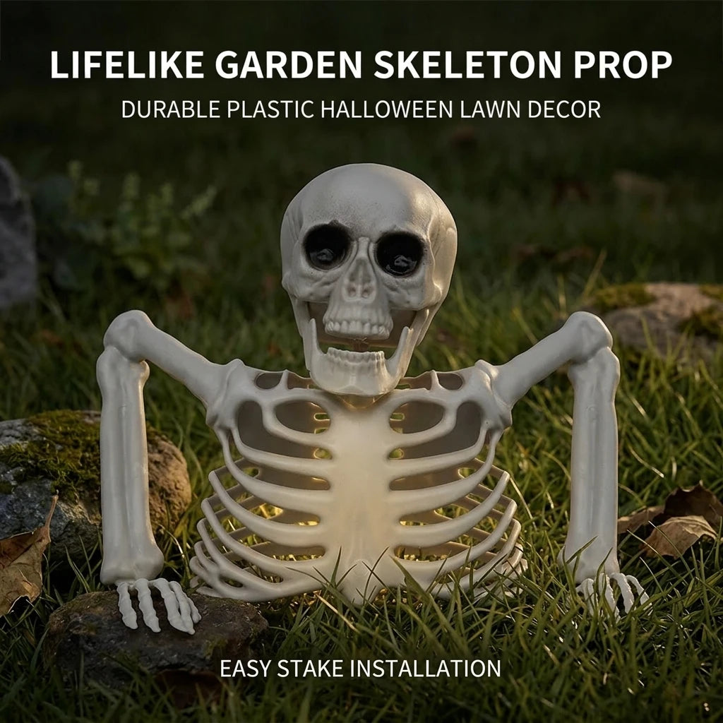 Halloween Realistic Skeleton Ornament with Movable